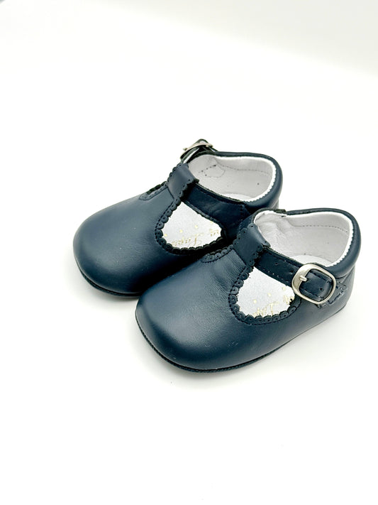 Crib Shoe T-Strap Napa Navy