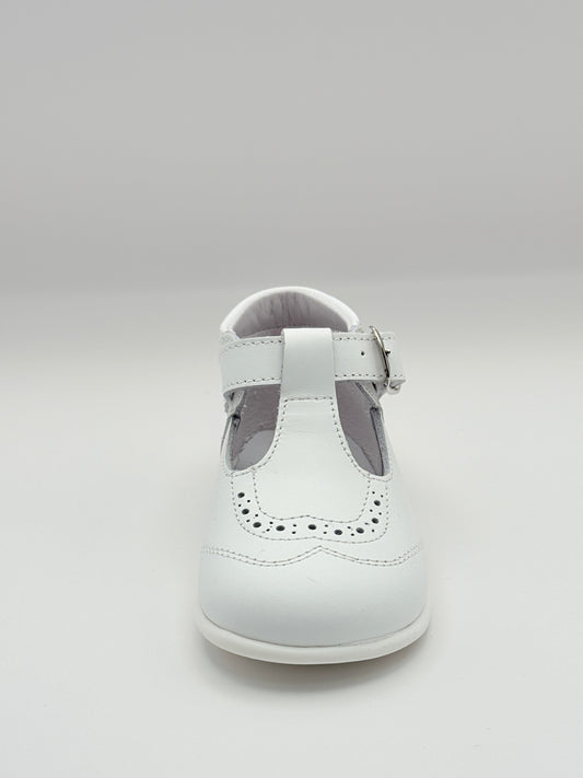 T-Bar Booties White