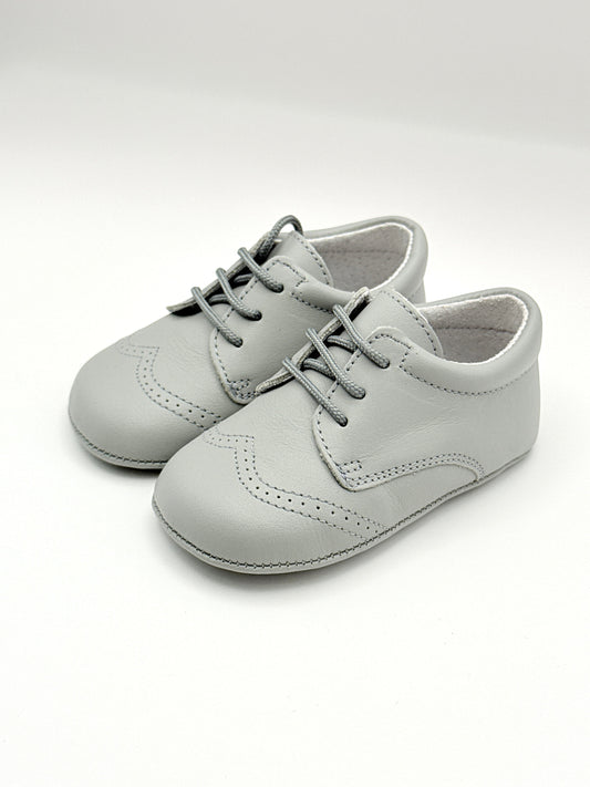 Crib Shoe Blucher Nacar Gray