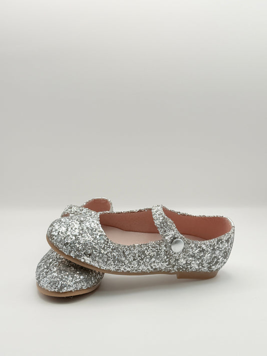 Mary Jane Glitter Silver