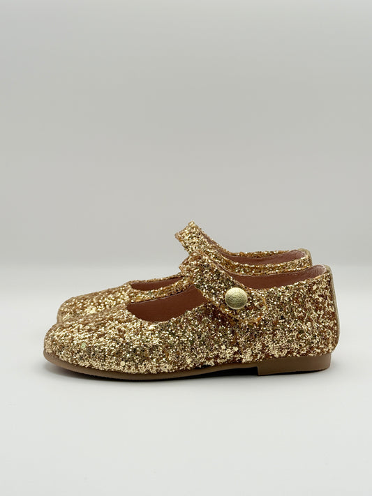 Mary Jane Glitter Oro
