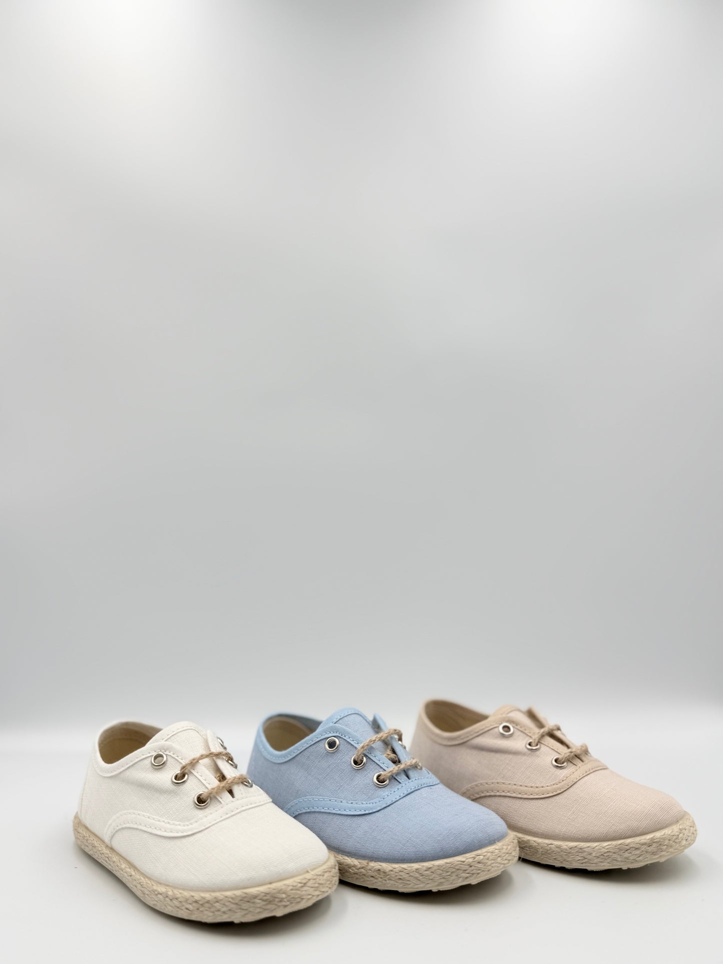 Lace-Up Sneakers 'Hugo' Jute Sky Blue