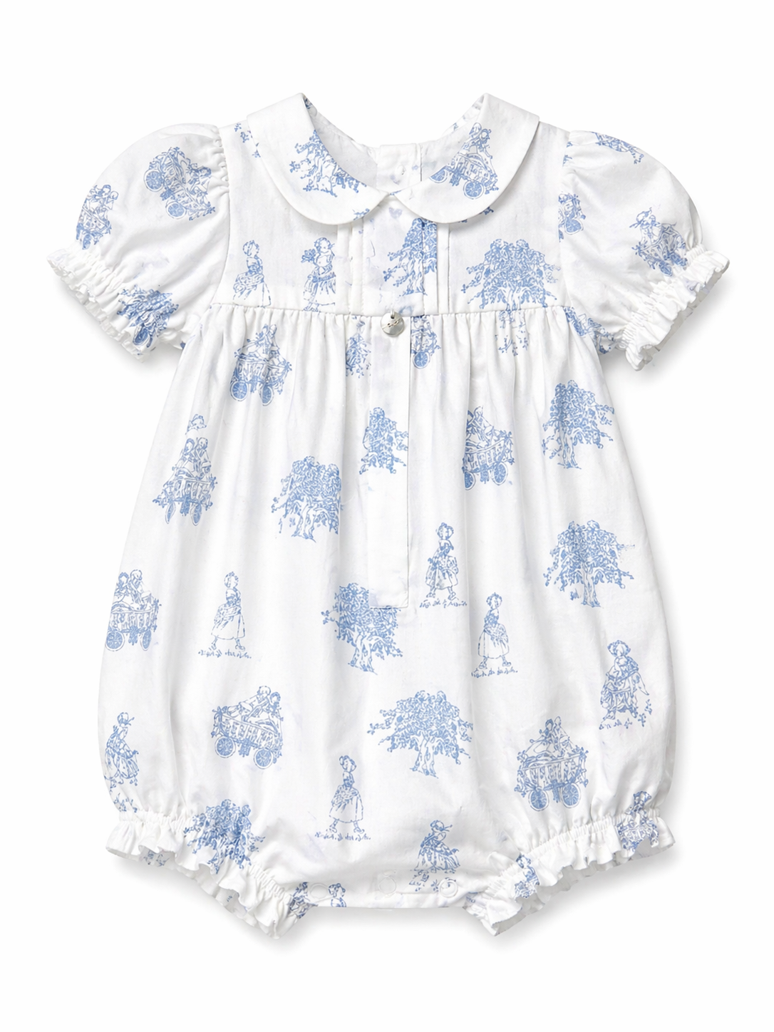 Romper 'Toile de Jouy' Blue