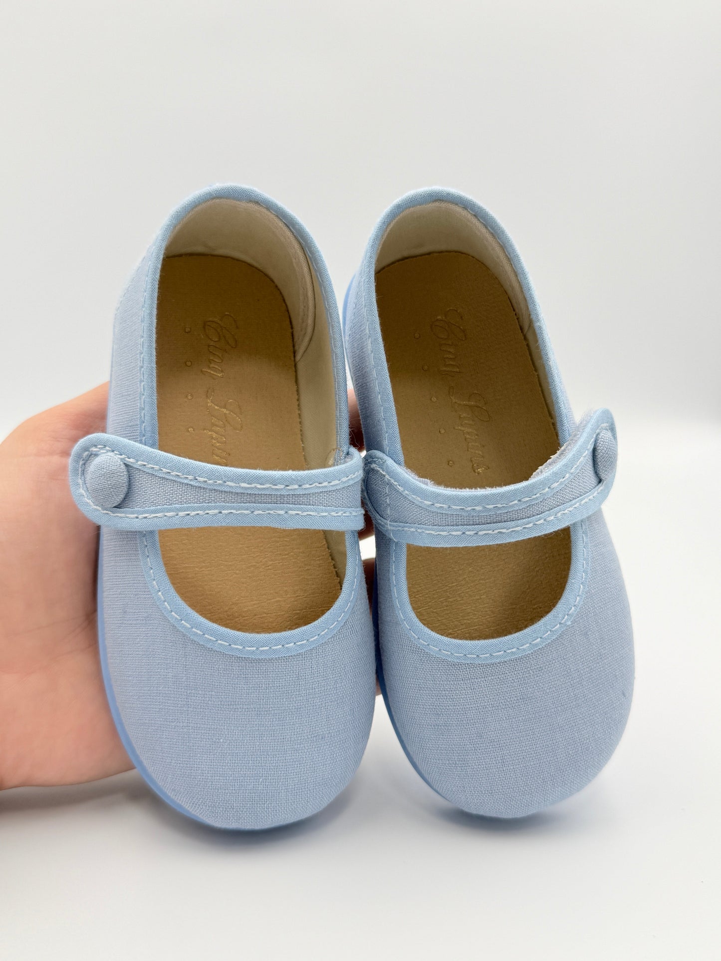 Mary Jane 'Linus Linen' Sky Blue