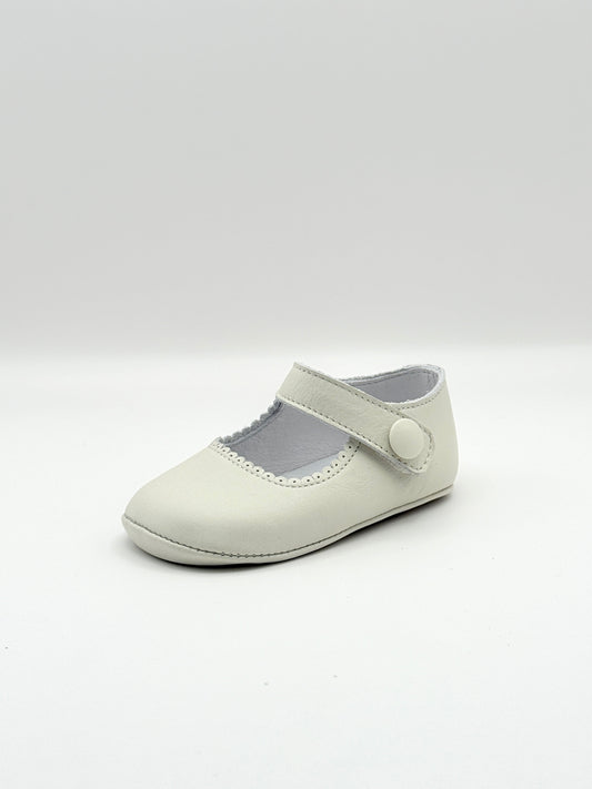 Crib Shoe Mary Jane Button Porcelain