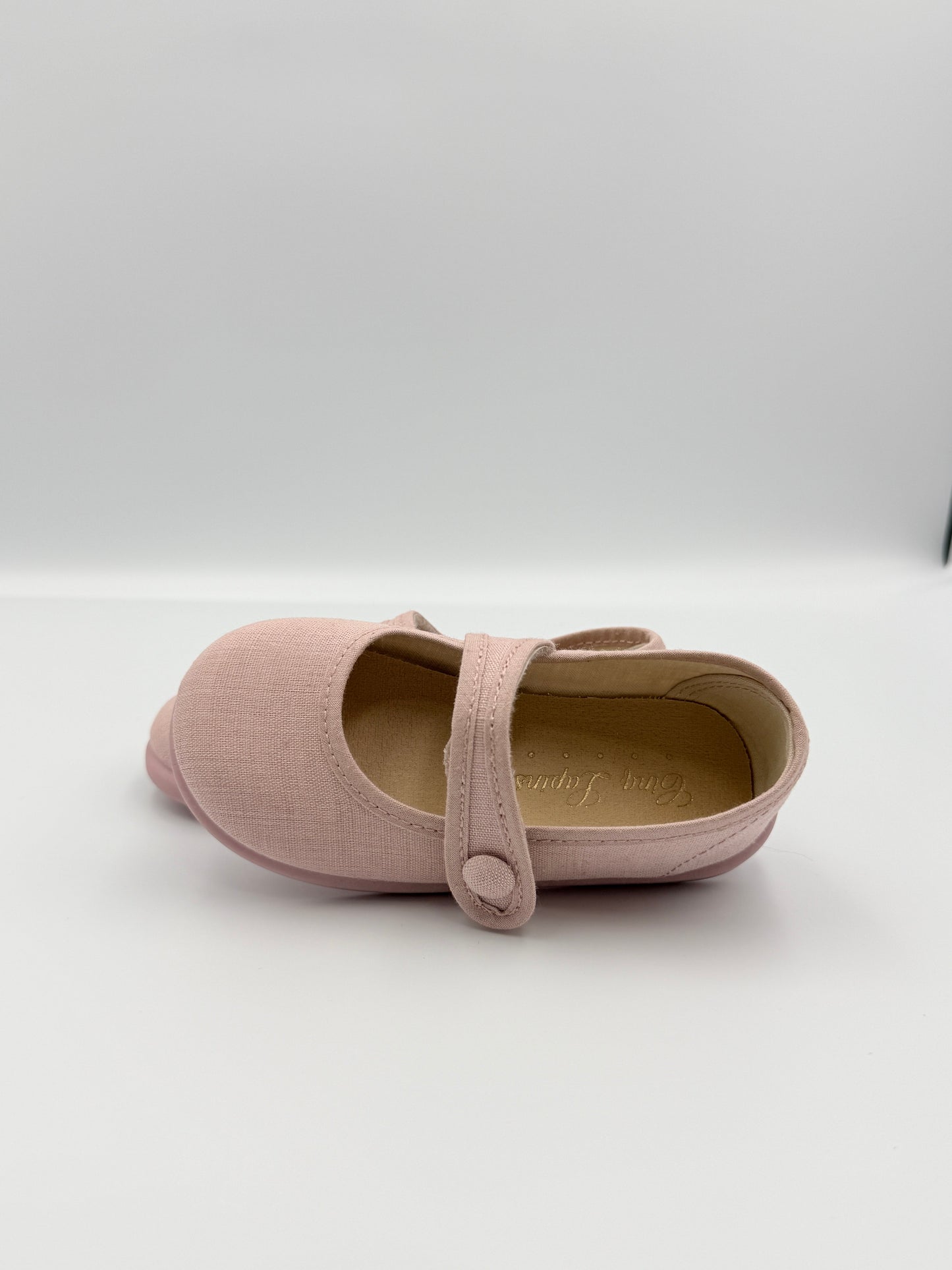 Mary Jane 'Linus Linen' Nude Pink
