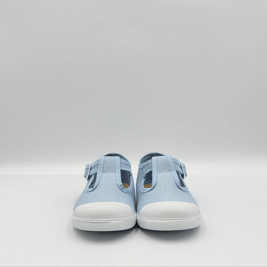 T- Strap 'Cap Toe' Sky Blue