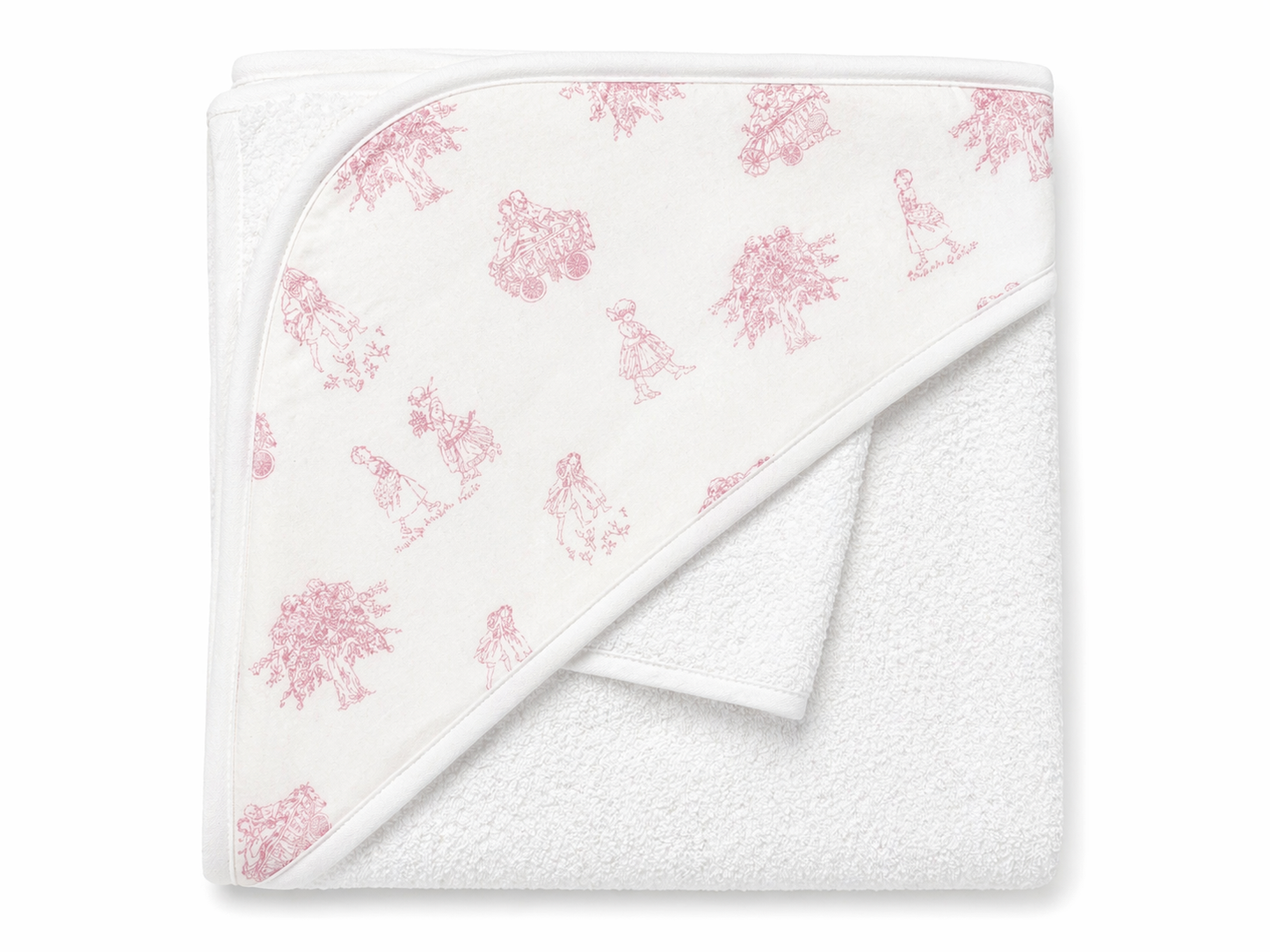 Towel 'Toile de Jouy Pink'