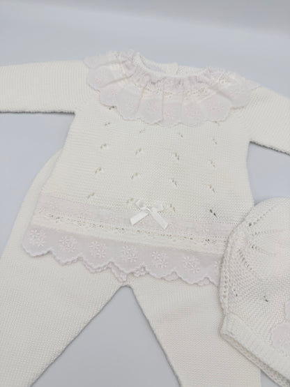 Knit Set 'Anama' White