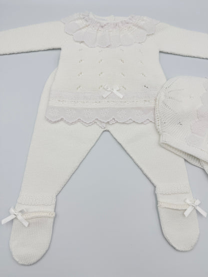 Knit Set 'Anama' White