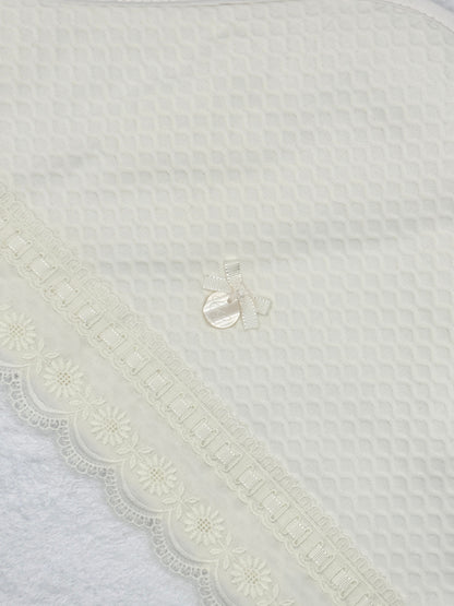 Hooded Towel XL Lucia Rombo Ivory