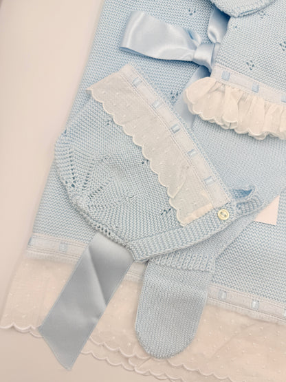 Knit Set 'Pasacintas' Blue