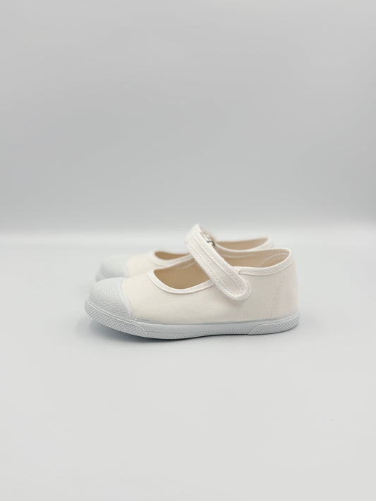 Mary Jane 'Cap Toe' White