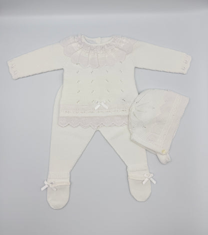 Knit Set 'Anama' White