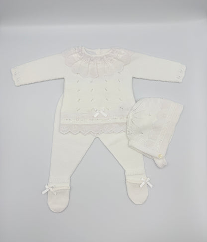 Knit Set 'Anama' White