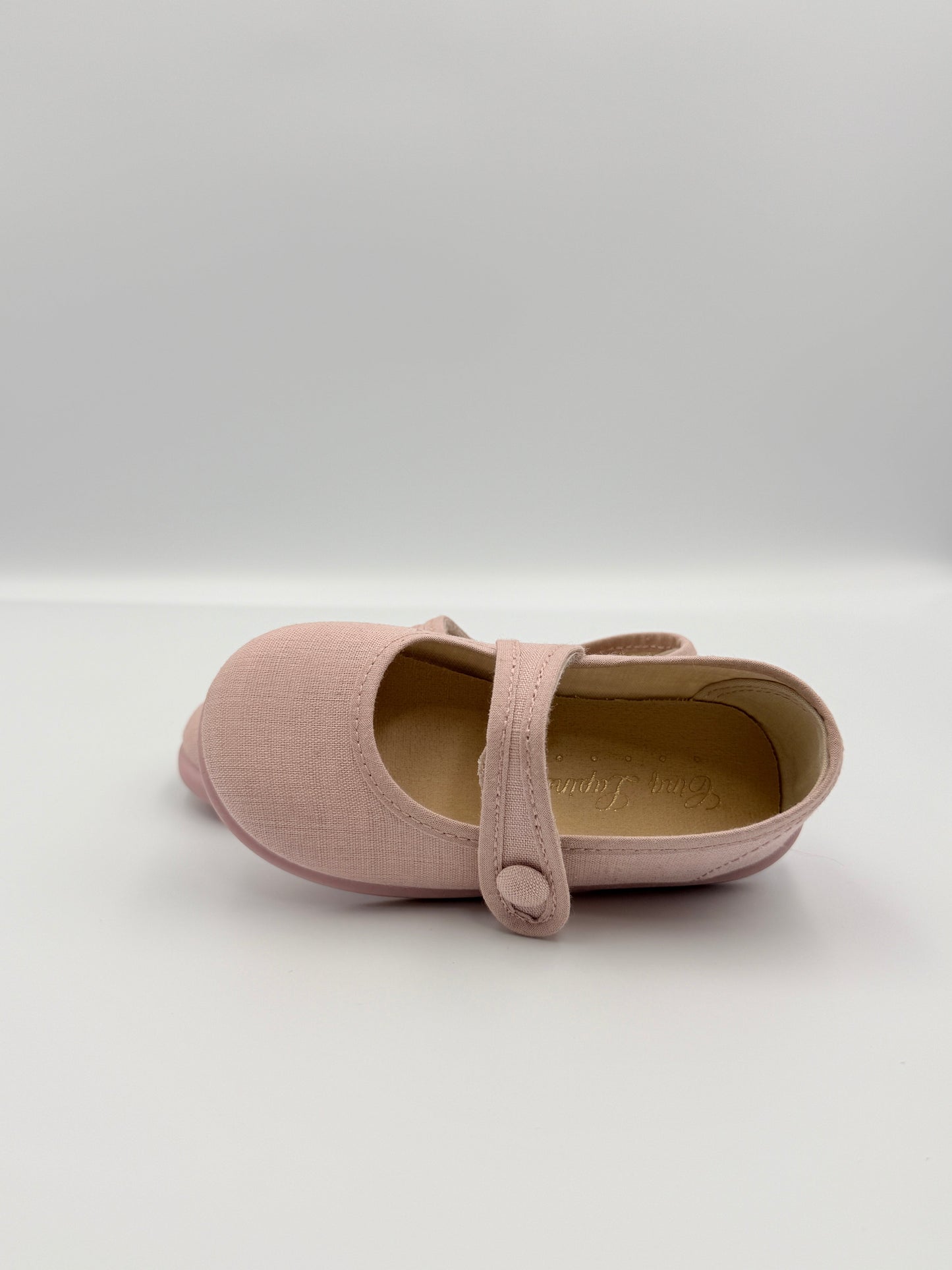 Mary Jane 'Linus Linen' Nude Pink