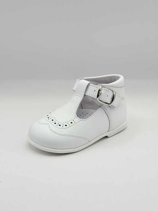 T-Bar Booties White