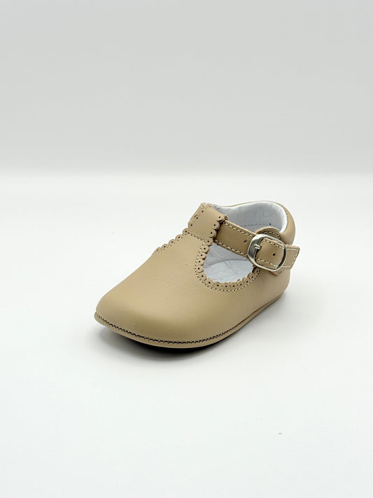 Crib Shoe T-Strap Napa Sand