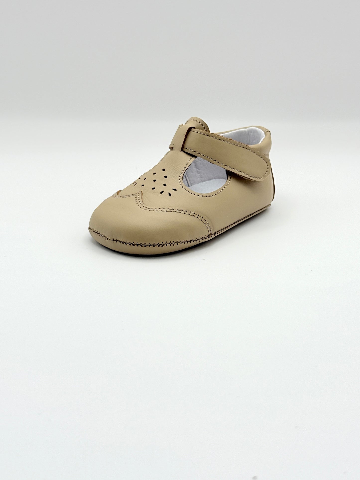 Crib Shoe T-Strap Stone Piedra