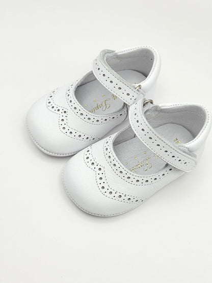 Crib Shoe Mary Jane Oxford White