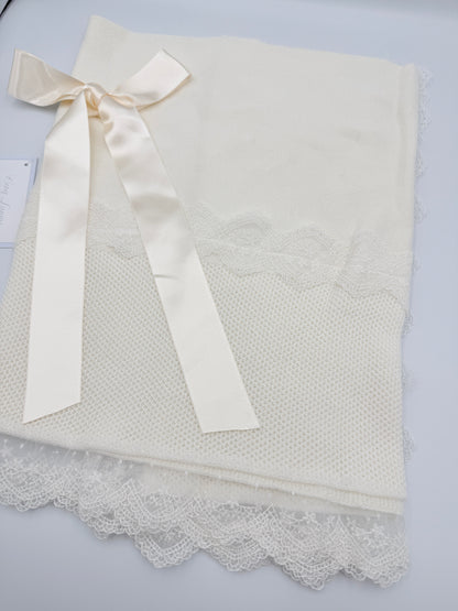 Blanket 'Picos' Beige