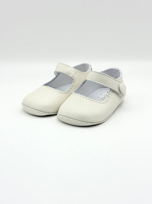 Crib Shoe Mary Jane Button Porcelain