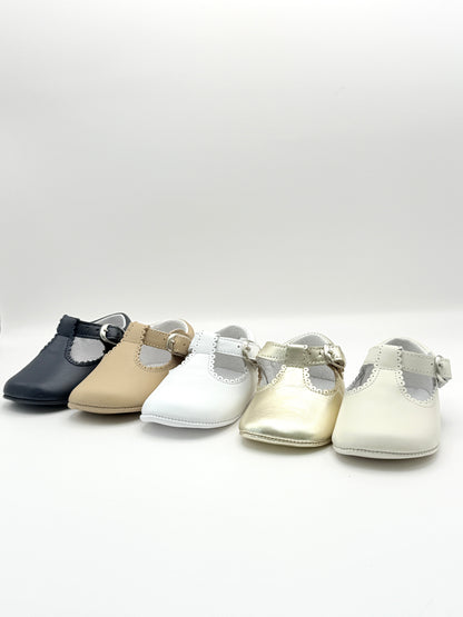 Crib Shoe T-Strap Napa Navy