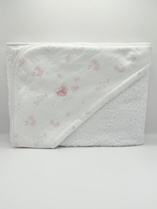 Hooded Towel XL Telma Pink