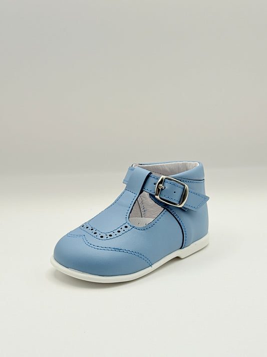 T-Bar Booties Powder Blue