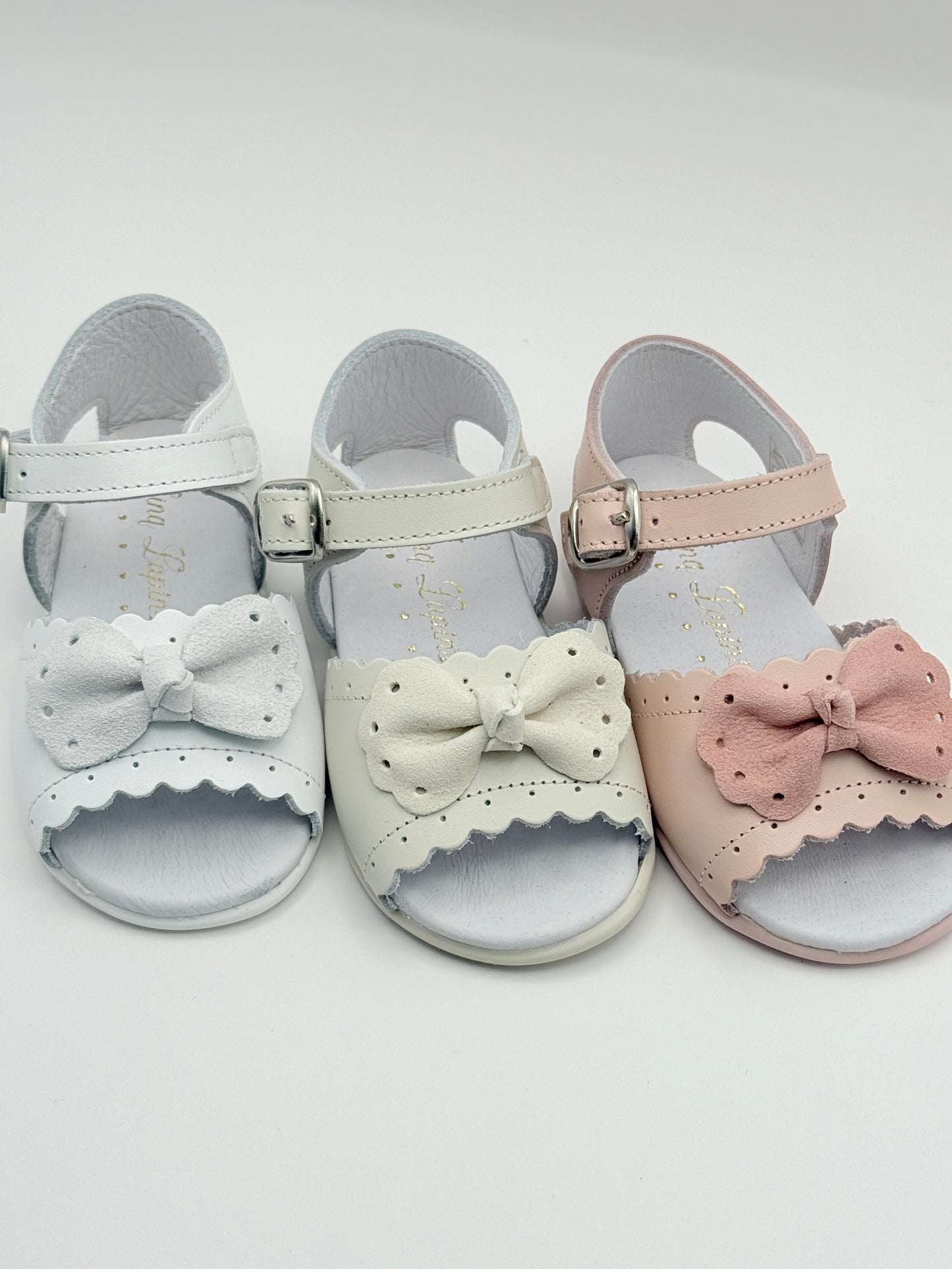 Sandal Scalloped Bow Pink