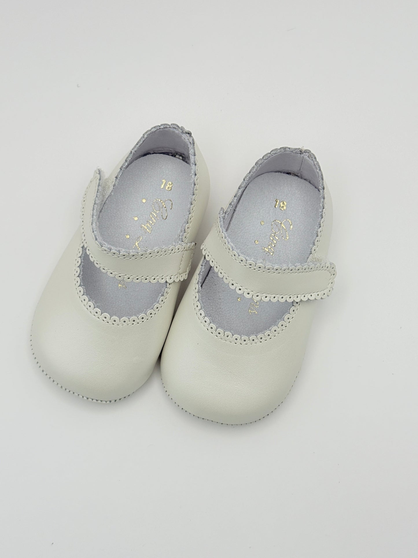 Crib Shoe Mary Jane Nacar Ivory