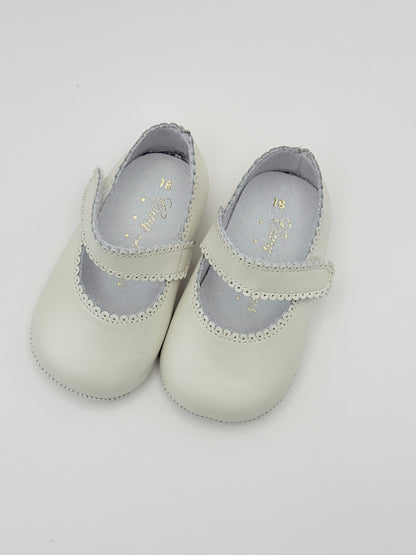 Crib Shoe Mary Jane Nacar Ivory