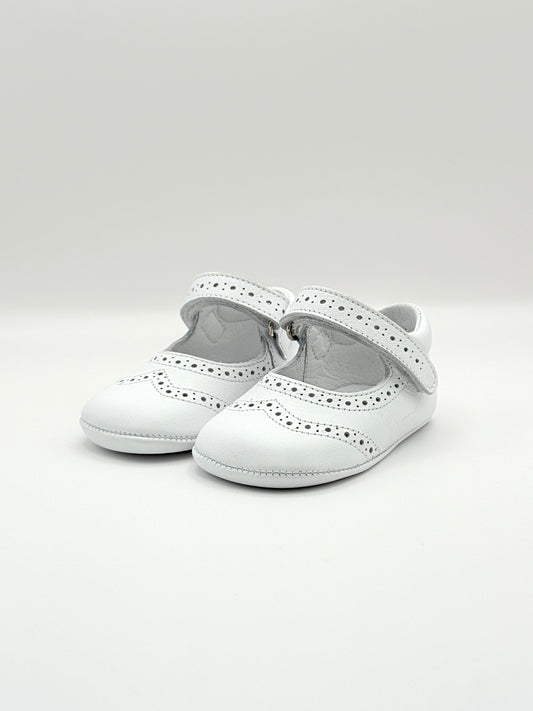 Crib Shoe Mary Jane Oxford White