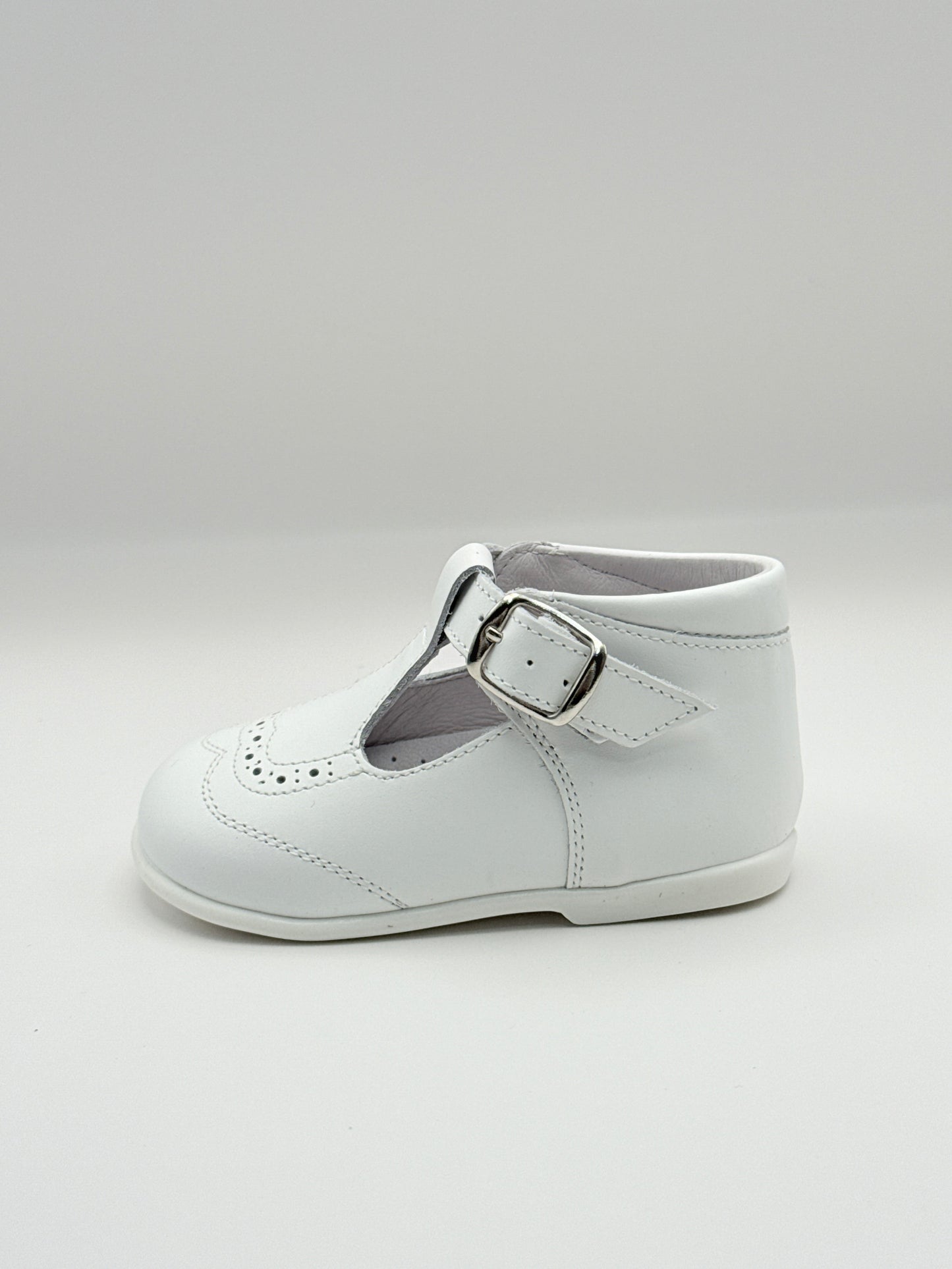 T-Bar Booties White
