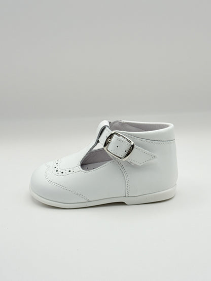T-Bar Booties White
