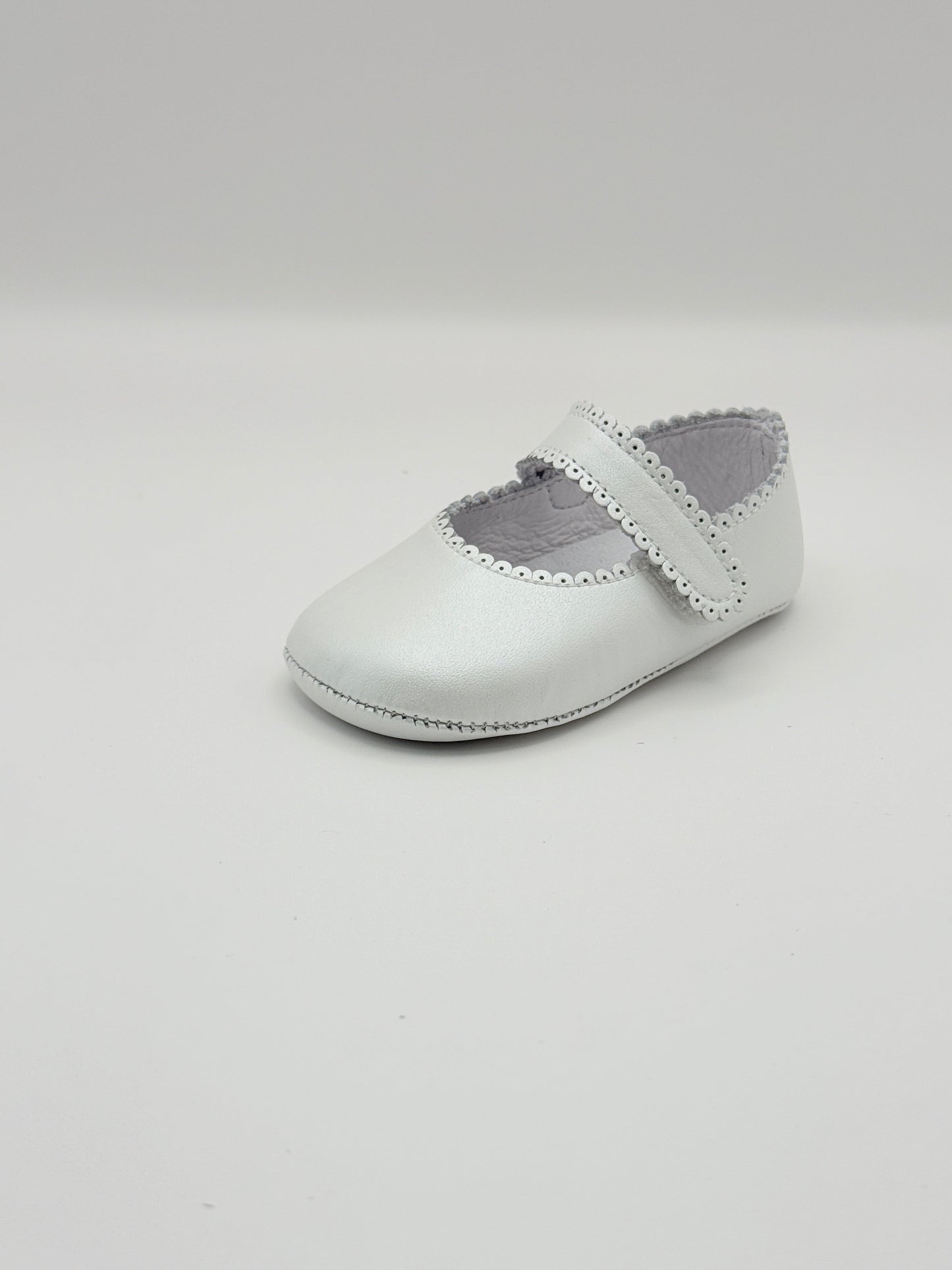 Crib Shoe Mary Jane Nacar White