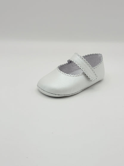 Crib Shoe Mary Jane Nacar White