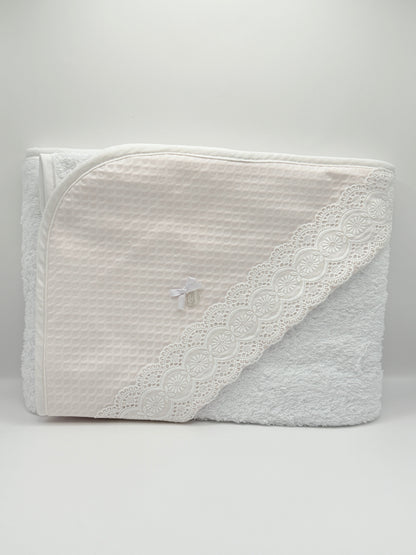 Hooded Towel XL Lucia Rombo Pink