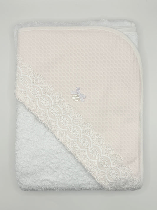 Hooded Towel XL Lucia Rombo Pink