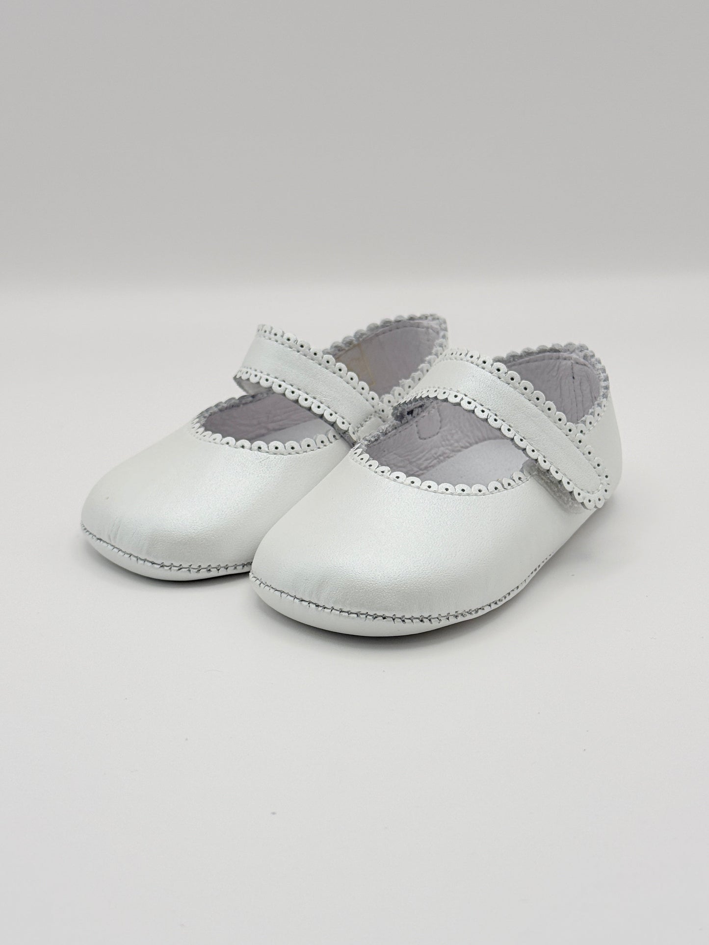 Crib Shoe Mary Jane Nacar White