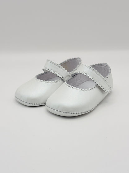 Crib Shoe Mary Jane Nacar White