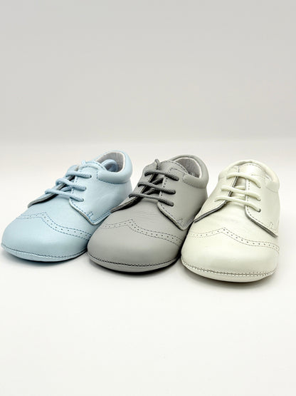 Crib Shoe Blucher Nacar Gray
