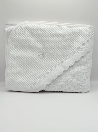 Hooded Towel XL Lucia White