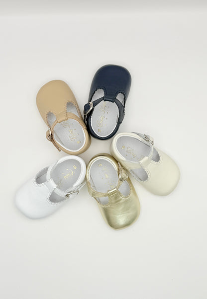 Crib Shoe T-Strap Napa Sand