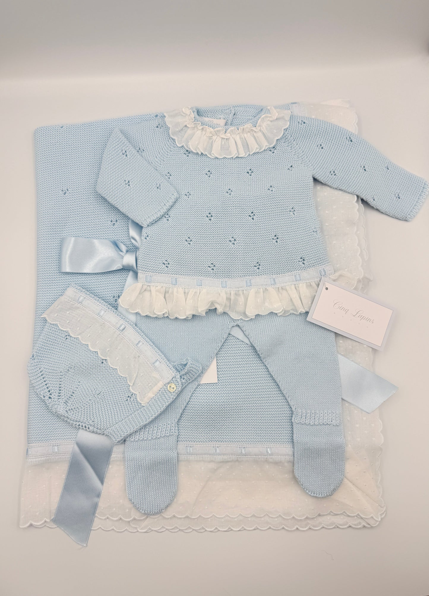 Knit Set 'Pasacintas' Blue
