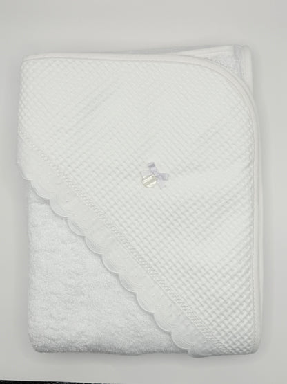 Hooded Towel XL Lucia White