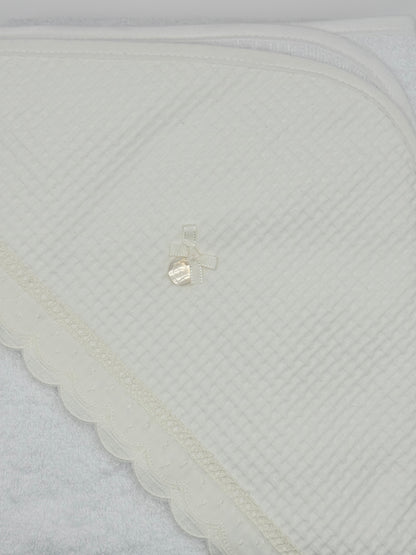 Hooded Towel XL Lucia Ivory