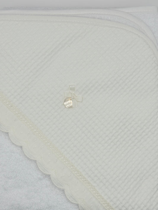 Hooded Towel XL Lucia Ivory