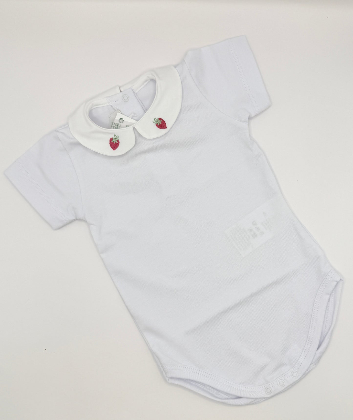 Hand Embroidered Onesie 'Strawberry'