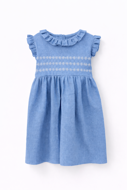 Smock Dress 'Blue Pesce'